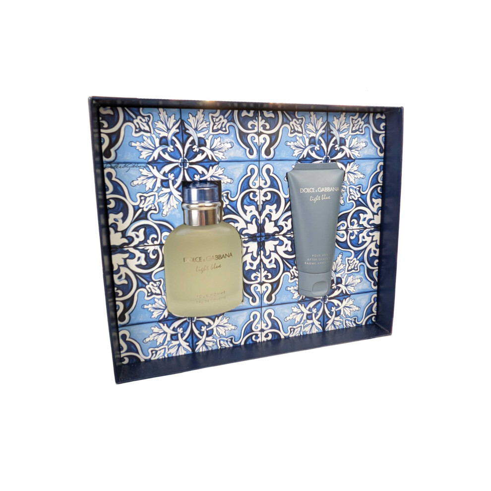 Dolce & Gabbana Pour Homme Gift Set; 75ML EDT & 50ml Aftershave Balm