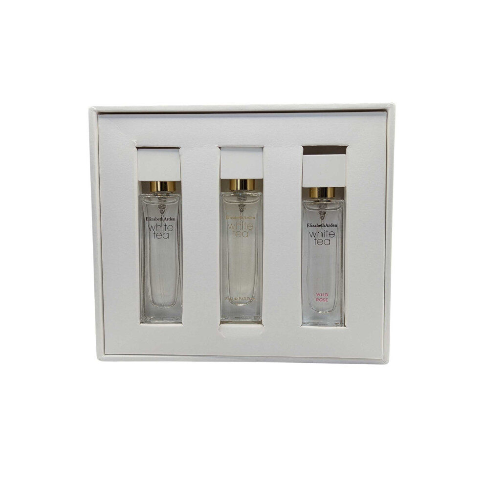 Elizabeth Arden WHITE TEA Collection Coffret (10ml x 3) 3-piece Gift Set, fragrance gifting for women