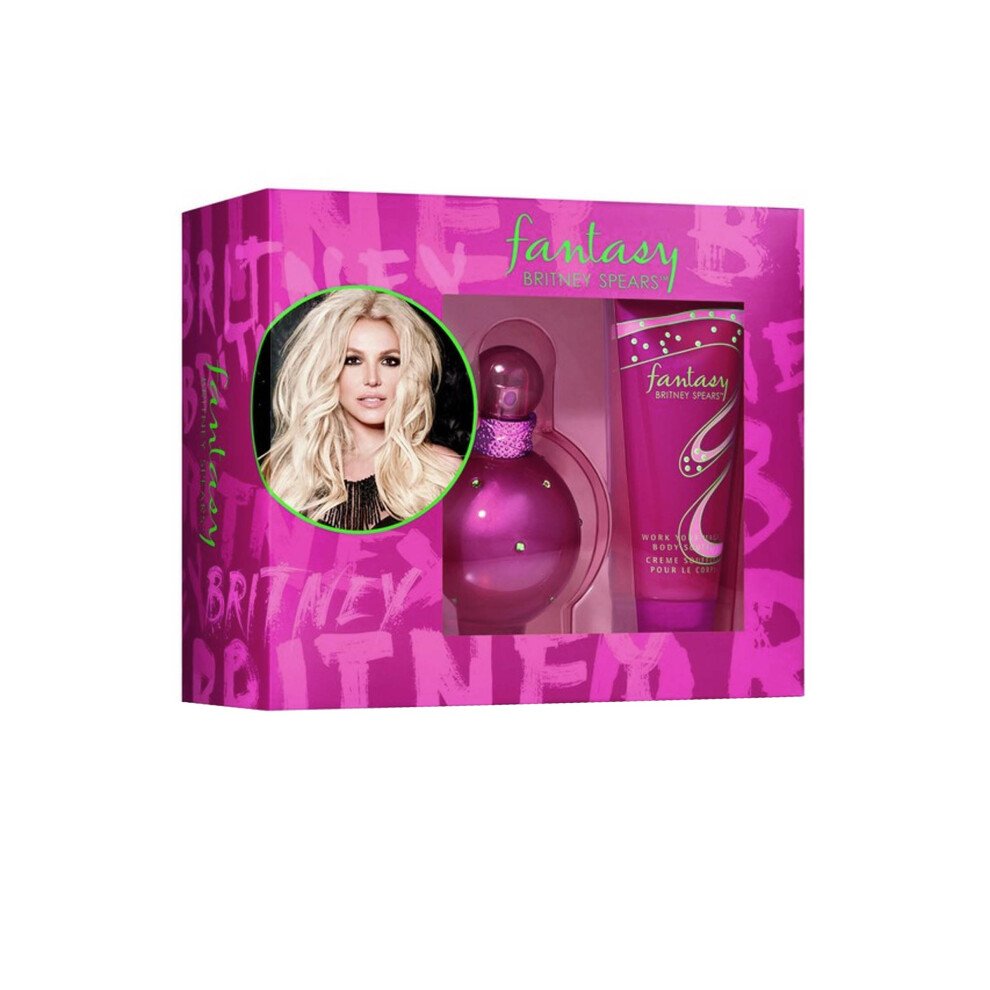 Fantasy 2 Pcs Set: 3.4 Eau De Parfum Spray + 3.4 Body Lotion