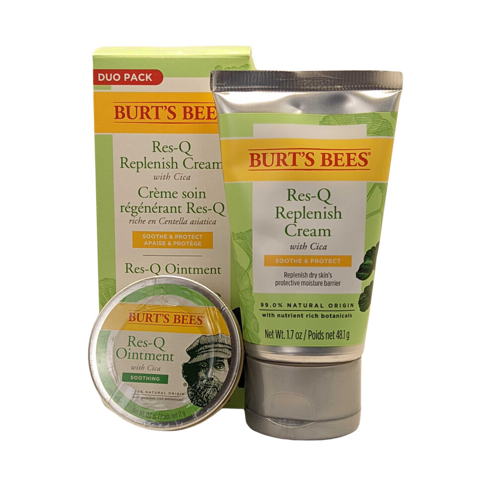 100% Natural Multipurpose Res-Q Ointment and Cream, Twin Pack