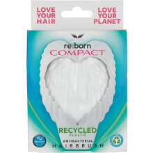 Tangle Angel Hairbrush Detangling Wet or Dry Hair White Compact Anti Bacterial