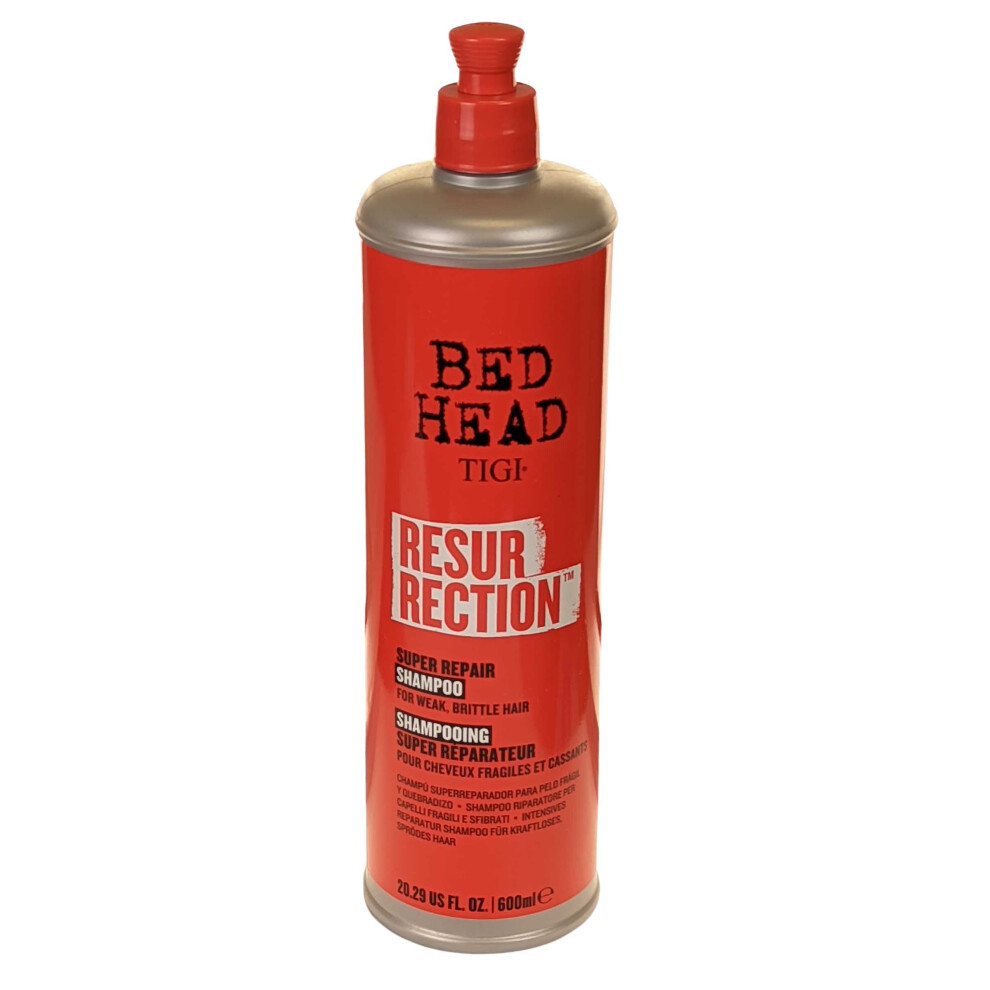 Bed Head Tigi Resurrection Super Repair Shampoo 600ml for Weak and Brittle Hair