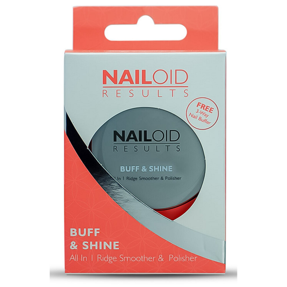 Nailoid Buff And Shine All In 1 15Ml Ridge, Smooth, Polish