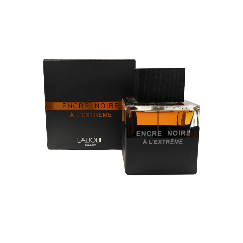 Lalique Encre Noire A L'Extreme 100ml EDP Spray - Intense, Woody, Masculine Fragrance for Day to Night