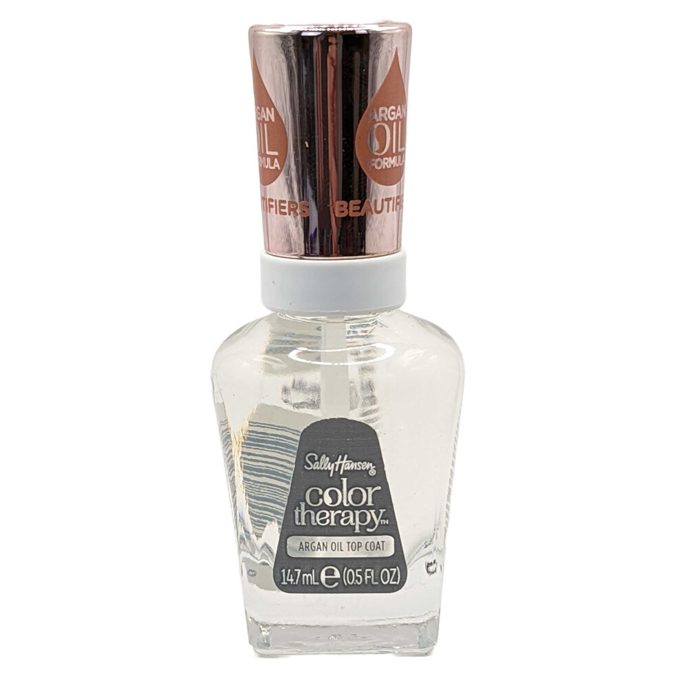 Sally Hansen Colour Therapy Top Coat Nail Polish with Argan Oil, 14.7 ml