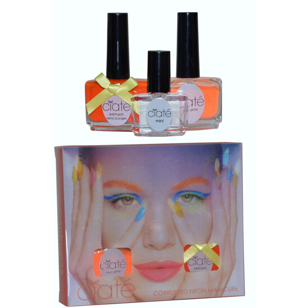 Ciate Corrupted Neon Manicure Club Tropicana Gift Set 13.5ml Nail Polish In Cha