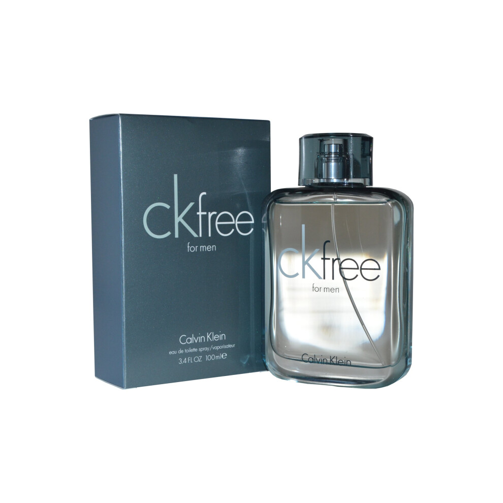 CK Free by Calvin Klein Eau de Toilette Spray 3.4 oz – Modern Woody Aromatic Masculine Fragrance