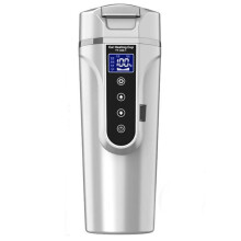450ml Car Heating Water Bottle Thermos Mug Car Truck Universal Boiling Water Cup, Style:Home Car Dual-use(White)