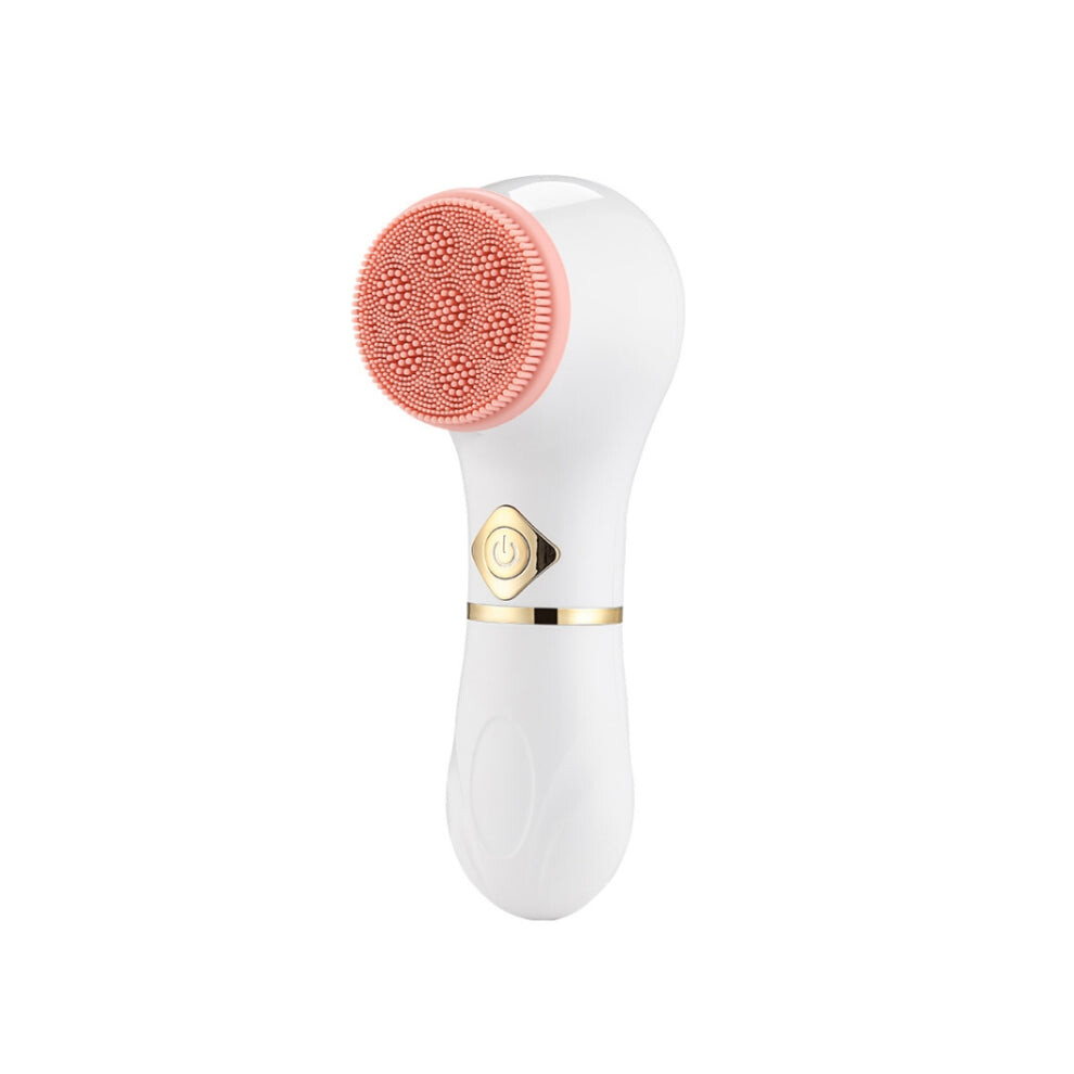 Daily Deal Offers Pink/White Pore Cleansing Electric Cleansing Instrument Blackhead Silicone Facial Cleansing Brush( White)