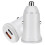 PD 20W USB-C / Type-C  QC 3.0 USB Interface Fast Charging Car Charger (White) 1