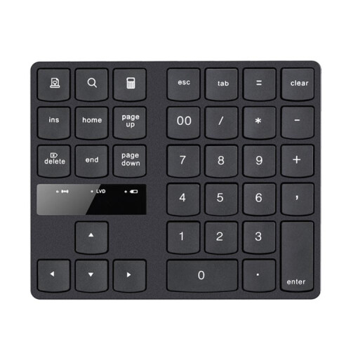 2.4G USB Wireless Numeric Keypad 35 Keys Charging Digital Keyboard Notebook Laptop Mini Numpad 2