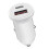 PD 20W USB-C / Type-C  QC 3.0 USB Interface Fast Charging Car Charger (White) 3