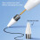 BP18-BL Type-C Universal Hexagonal Bluetooth Stylus Pen(White) 7