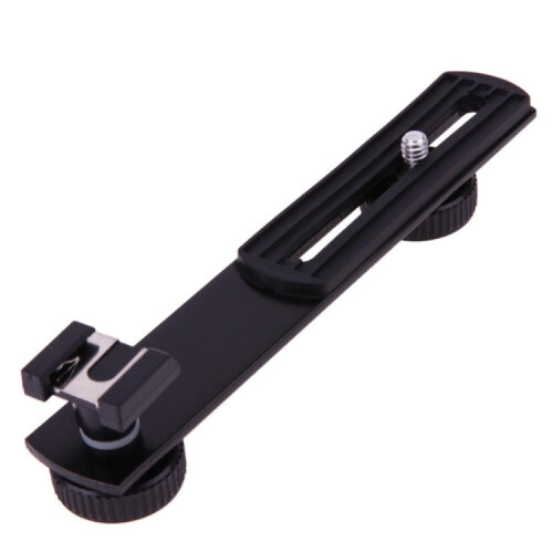 Metal Flash Bracket for DSLR Camera(Black) 2