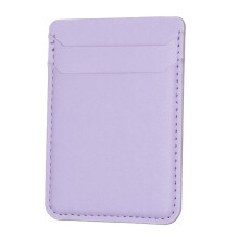 BFK12 R20 Texture Card Bag Mobile Phone Back Sticker(Purple)