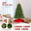 Costway 5 FT Pre-lit Artificial Christmas Tree Hinged Xmas Tree w/ 844 Branch 2