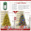 Costway 5 FT Pre-lit Artificial Christmas Tree Hinged Xmas Tree w/ 844 Branch 3