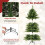 Costway 5 FT Pre-lit Artificial Christmas Tree Hinged Xmas Tree w/ 844 Branch 5