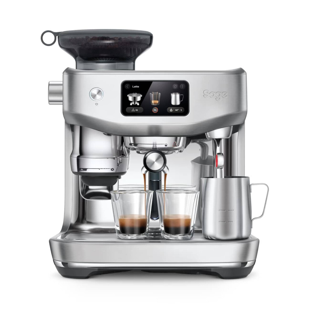 Sage The Oracle Jet Ses985bss Bean-To-Cup Coffee Machine Brushed Steel Green,Brown,Silver