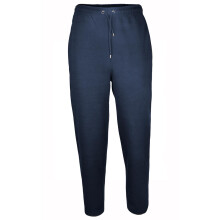 (Navy, XL) Mens Fleece Jogging Bottoms Open Hem Gym Trousers