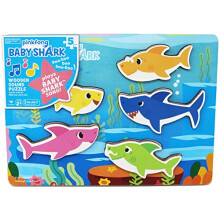 Pinkfong Baby Shark Musical Wood Sound Puzzle- Plays Song Baby Shark T