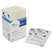 Bruder Hygienic Eyelid Micro Fine, pakowane pojedynczo, nieobrobione arkusze, opakowanie 35 sztuk