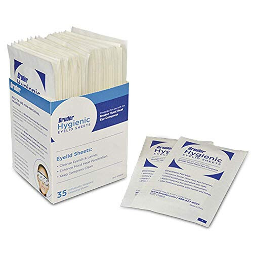 Bruder Bruder Hygienic Eyelid Micro Fine Individually Wrapped Untreated Sheets 35 Count Box