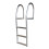 Dock Edge + ECO Weld Free Fixed Dock Ladder 3 Steps Aluminum 1