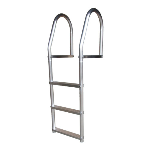 Dock Edge + ECO Weld Free Fixed Dock Ladder 3 Steps Aluminum