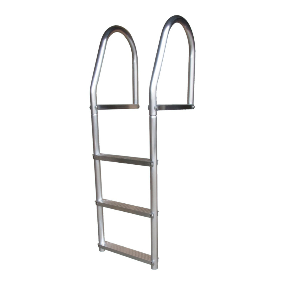 Dock Edge + ECO Weld Free Fixed Dock Ladder, 3 Steps, Aluminum