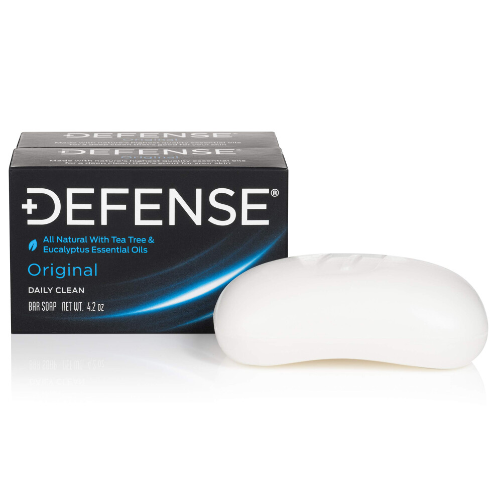 Defense Soap 2pk All Natural Tea Tree Bar Soap for Men | Made by Wrest