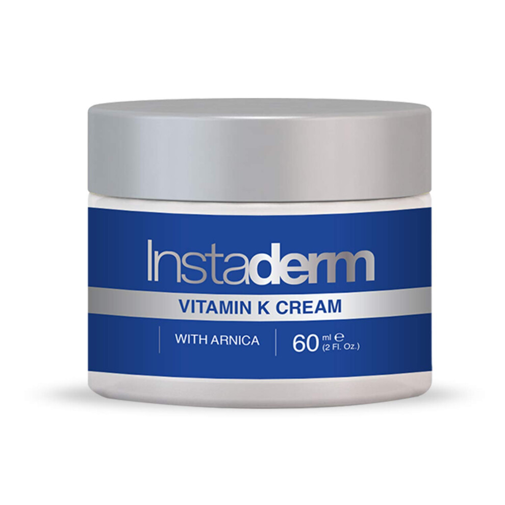 Instaderm Vitamin K Cream- Bruise Healing Formula with Arnica. Dark Sp
