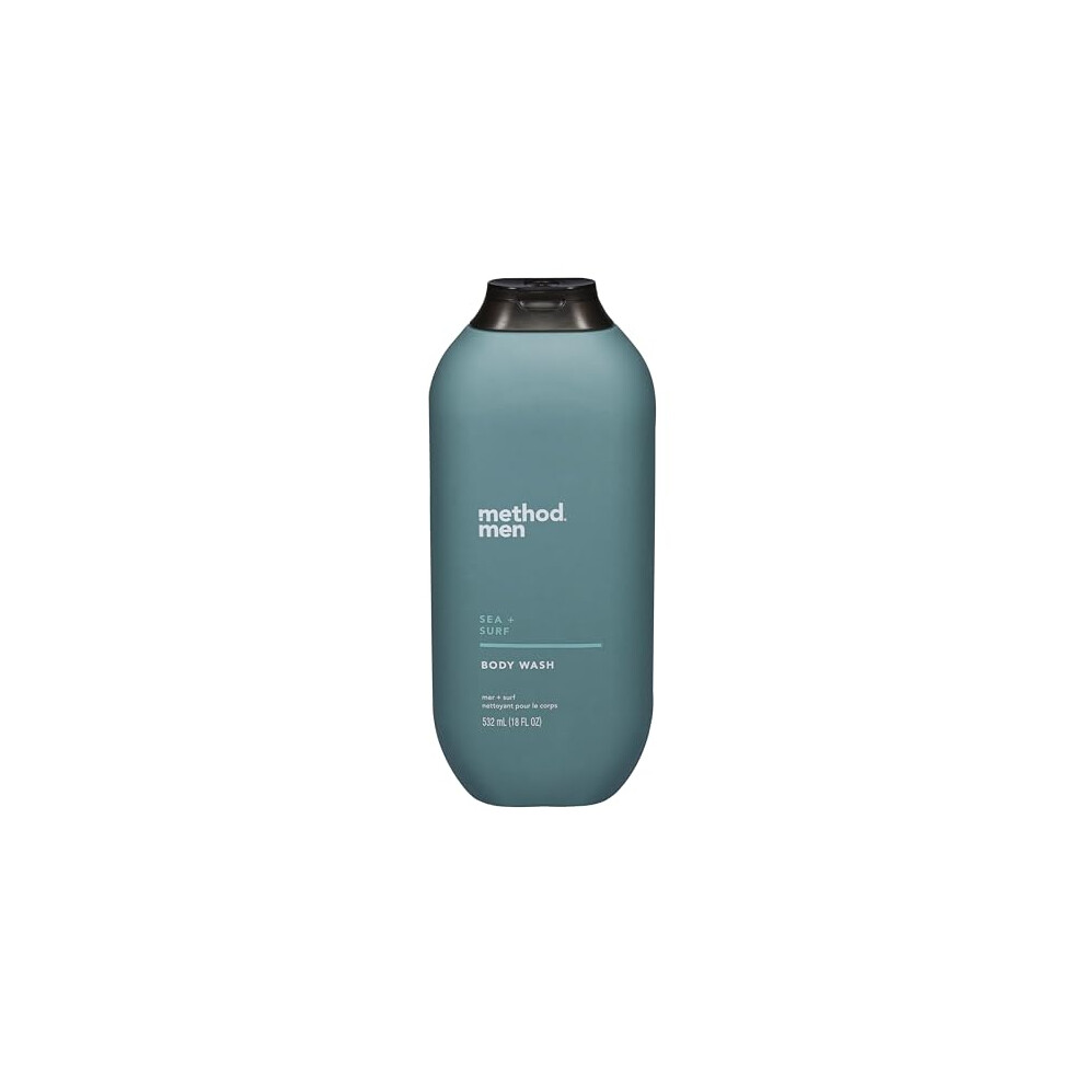 Method Men Body Wash, Sea + Surf, Paraben And Phthalate Free, 18 Fl Oz