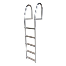 Dock Edge ECO Weldfreie Aluminium-Dockleiter, 5 Stufen, langlebig und stabil, ideal für Boote und Yachten.