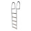 Dock Edge + ECO Weld Free Fixed Dock Ladder, 5 Steps, Aluminum 1
