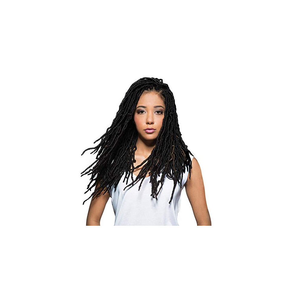 Bobbi Boss Unisex Synthetic Hair Crochet Braids African Roots Braid Collection Nu Locs 18"""" (6-Pack 2)