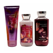 Bath & Body Works, Crema Corporal Ultra Shea, Loción, Gel de Ducha, Paquete Twilight Woods (3-Pack)