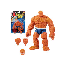 Marvel Hasbro Legends Series Retro Fantastic Four Thing Action Figure 6 pollici, Include 3 Accessori