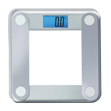 Báscula Digital Eat Smart con Pantalla Iluminada Grande y Medidor de Cuerpo Gratis, Gris