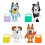 Bluey School Friends - School Mates 4-Pack, 2,5-3"" F?????e? 1