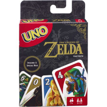 Mattel Games UNO la Légende de Zelda Jeu de cartes pour une soirée en famille avec des graphismes de la Légende de Zelda et une règle spéciale