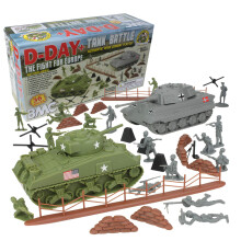 BMC WW2 D-Dag Tankstrid - 36 delar Plastarméfigurer