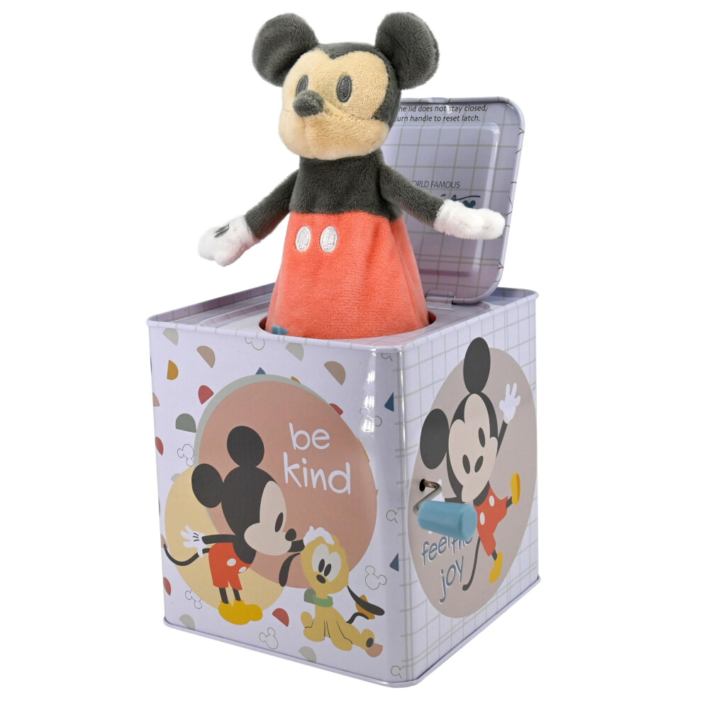 Kids Preferred Disney Baby Mickey Mouse Jack In The Box Musical Toys For Babies And Toddlers Plays The Mickey Mouse March Mickey Springs Out From A