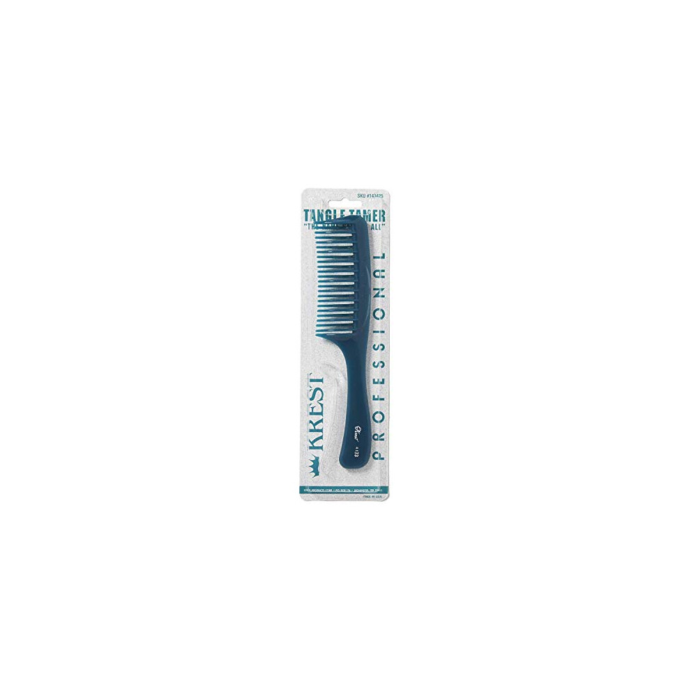 Krest Teal Tangle Tamer Curved Tooth Comb
