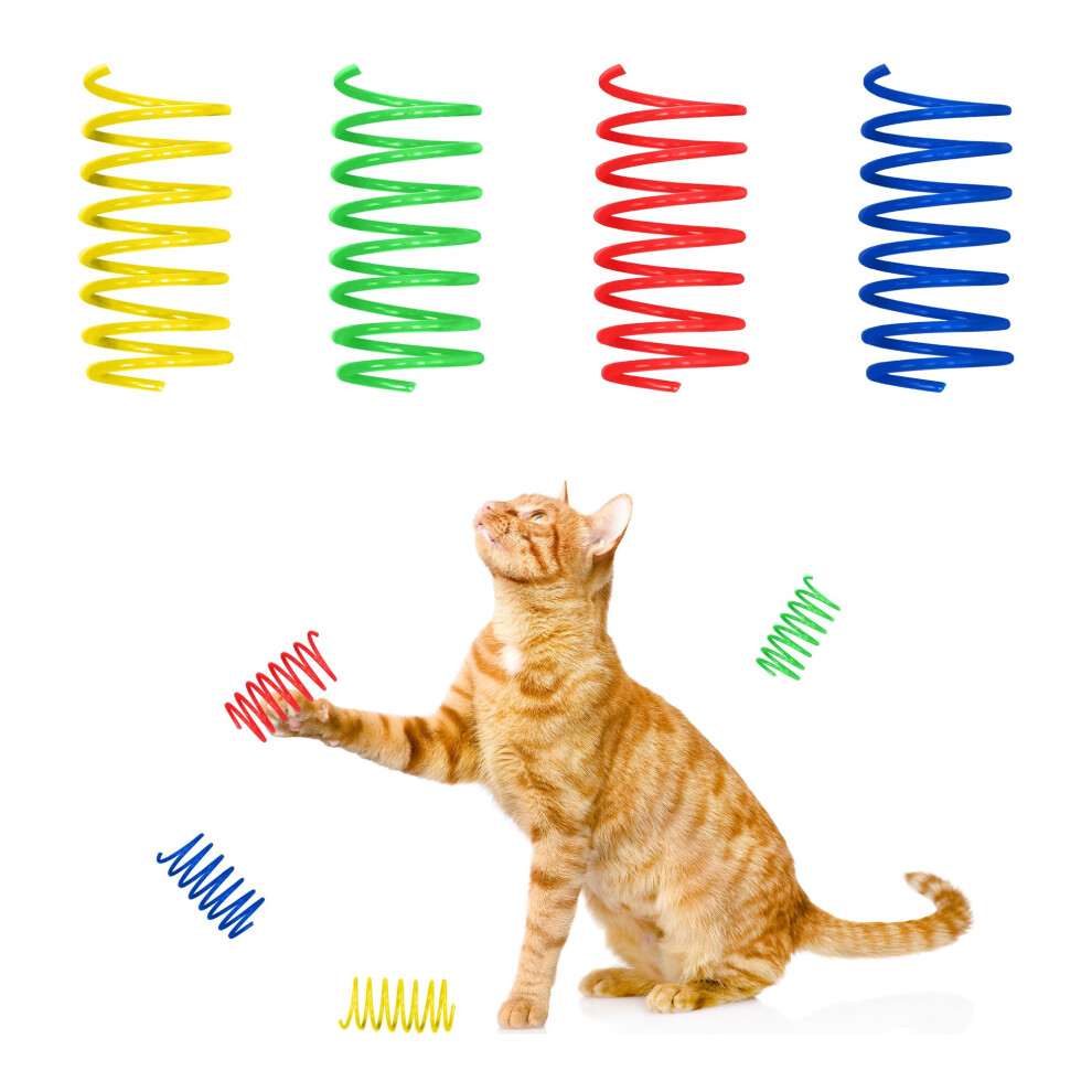 SPOT Wide Colorful Springs Cat Toy - Bouncy Toys for Medium Indoor Cat