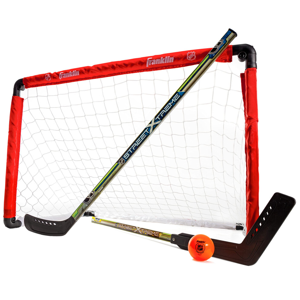 Franklin Sports 36"" NHL Hockey Goal with 2 Sticks - Youth Hockey Goal