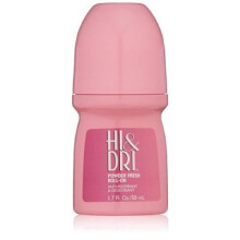 Hi & Dri Anti Perspirant Deodorant Roll On Powder Fresh 1.7 oz (Confezione da 6)