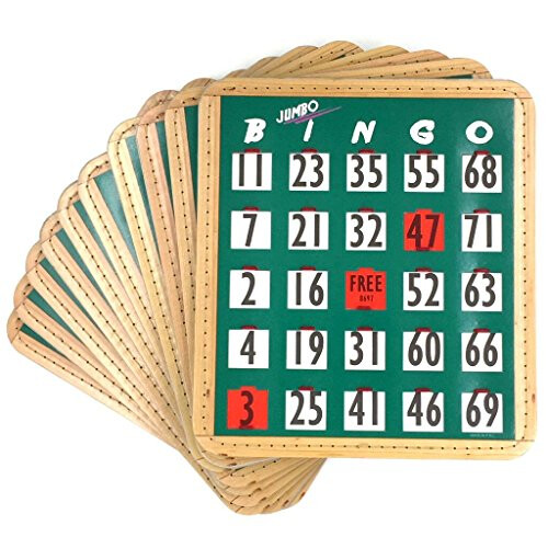 Tapp Collections Jumbo Bingo Shutter Κάρτες 10-πακέτο - Πράσινο