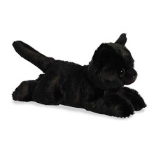 Aurora Adorabilní Mini Flopsie Twilight Kočka Plyšová Hračka - Černá 20 cm