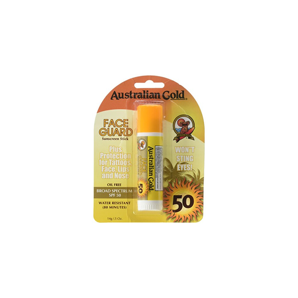 Australian Gold Face Guard Sunscreen Stick SPF 50+ 0.50 oz